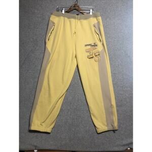 Vintage Le Jean De Marithe Francois Girbaud Yellow Sweatpants Men's XL Baggy Y2K